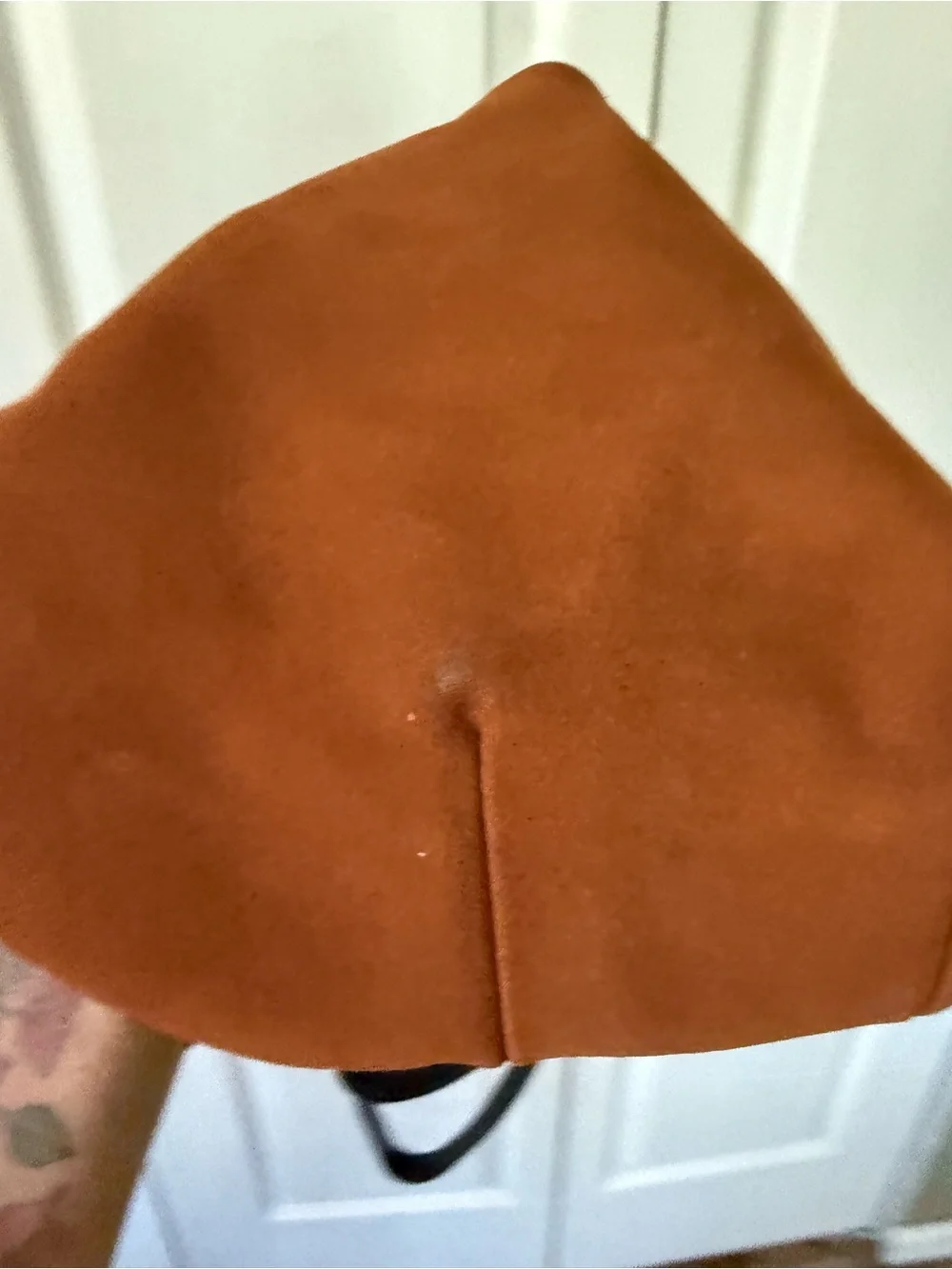 Clare V brown suede moyan messenger